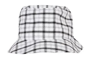 Flexfit Geruite vissershoed in White/Grey, voorkant