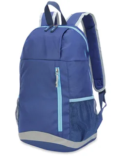 Shugon York basisrugzak in French Navy/Sky Blue/Light Grey, voorkant