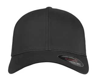 Flexfit perforated cap in Black, voorkant