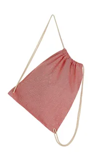 SG Accessories Rugzakje van gerecycled katoen en polyester in Red Heather, voorkant