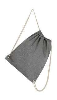 SG Accessories Rugzakje van gerecycled katoen en polyester in Black Heather, voorkant