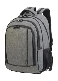 Shugon Frankfurt laptop backpack in Grey Melange/Black, voorkant