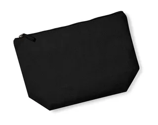 Westford Mill EarthAware™ organic cotton accessory bag in Black, voorkant