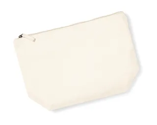 Westford Mill EarthAware™ organic cotton accessory bag in Natural, voorkant