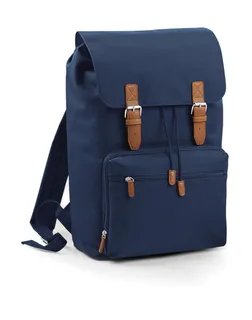 Bagbase Vintage laptop backpack in French Navy, voorkant