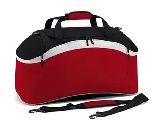 Bagbase Teamwear sporttas in Classic Red/Black/White, voorkant