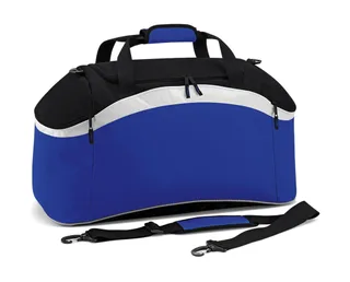 Bagbase Teamwear sporttas in Bright Royal/Black/White, voorkant