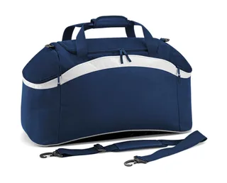Bagbase Teamwear sporttas in French Navy/White, voorkant