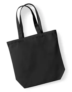 Westford Mill Fairtrade Camden Shopper in Black, voorkant