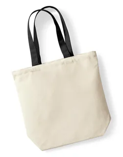 Westford Mill Fairtrade Camden Shopper in Natural/Black, voorkant