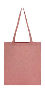 SG Accessories Recycled Cotton/Polyester Tote LH in Red Heather, voorkant