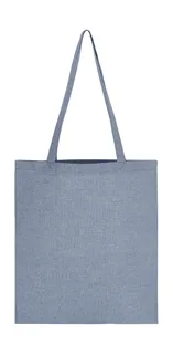 SG Accessories Recycled Cotton/Polyester Tote LH in Royal Heather, voorkant