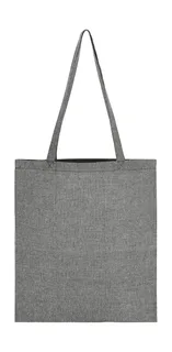 SG Accessories Recycled Cotton/Polyester Tote LH in Black Heather, voorkant