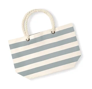 Westford Mill Nautical strandtas in Natural/Grey, voorkant