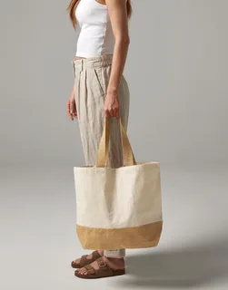 Westford Mill Jute Base Canvas Tote – foto 2