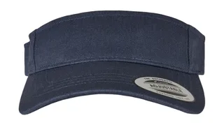 Flexfit Pet met gebogen klep in Navy, voorkant