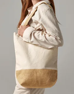 Westford Mill Jute Base Canvas Shopper – foto 1
