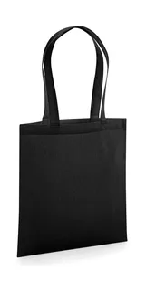 Westford Mill Organic Premium Cotton Tote in Black, voorkant