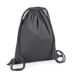 Westford Mill Organic Premium Cotton Gymsac in Graphite, voorkant