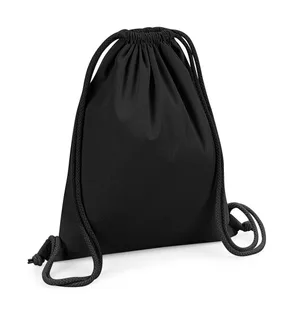 Westford Mill Organic Premium Cotton Gymsac in Black, voorkant