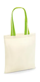 Westford Mill Bag for Life met contrasterende hengsels in Natural/Lime Green, voorkant
