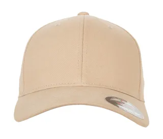 Flexfit Brushed Twill in Khaki, voorkant