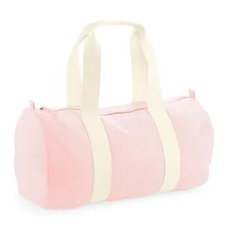 Westford Mill EarthAware™ organic cotton duffle bag in Pastel Pink, voorkant