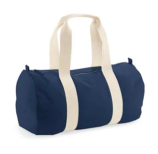 Westford Mill EarthAware™ organic cotton duffle bag in French Navy, voorkant