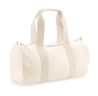 Westford Mill EarthAware™ organic cotton duffle bag in Natural, voorkant