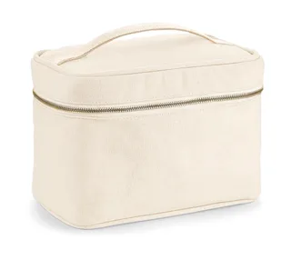 Westford Mill Canvas Vanity Case in Natural, voorkant