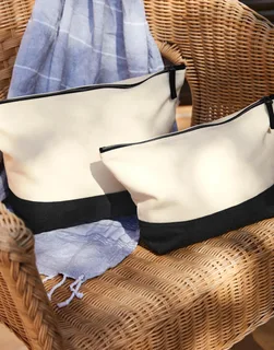 Westford Mill Canvas accessoiretas met gekleurde bodem – foto 1
