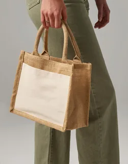 Westford Mill Jute gift bag with cotton pocket – foto 1