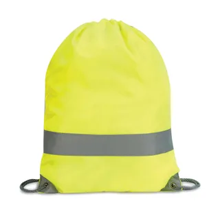 Shugon Stafford Hi-vis Drawstring Tote in Hi-Vis Yellow, voorkant