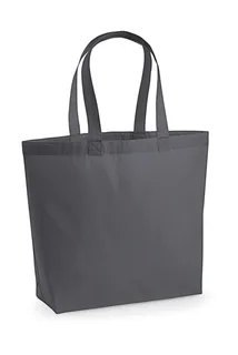 Westford Mill Premium Cotton Maxi Tote in Graphite, voorkant