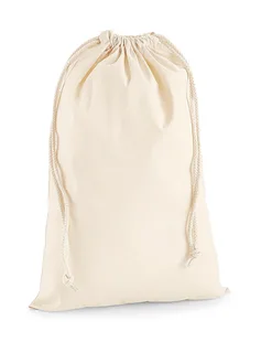 Westford Mill Premium cotton gym bag in Natural, voorkant