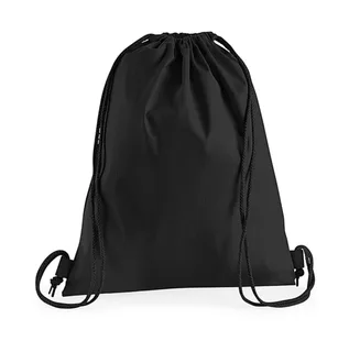 Westford Mill Premium Cotton Gymsac in Black, voorkant