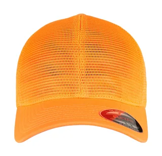 Flexfit 360 Omnimesh pet in Neon Orange, voorkant