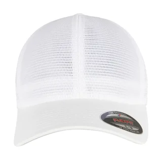 Flexfit 360 Omnimesh pet in White, voorkant