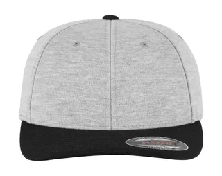 Flexfit Double Jersey 2-Tone in Grey/Black, voorkant