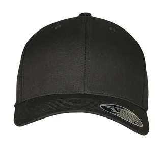 Flexfit Wooly Combed Adjustable in Black, voorkant