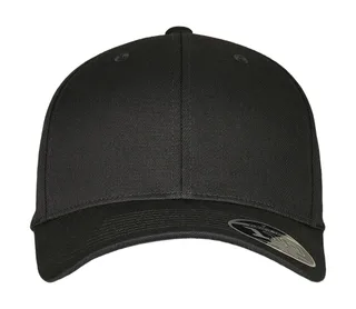 Flexfit Wooly Combed Adjustable in Black/Black, voorkant