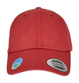 Flexfit Eco-gewassen dad cap in Rose, voorkant