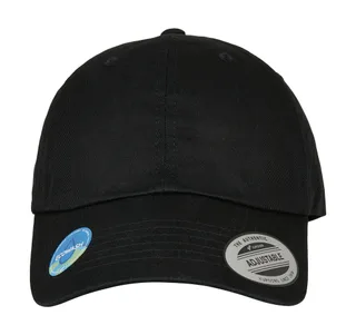 Flexfit Eco-gewassen dad cap in Black, voorkant