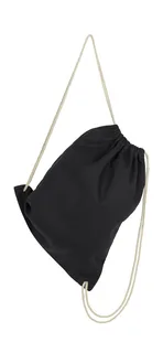 SG Accessories Rugzakje met koord van baby canvas in Black, voorkant