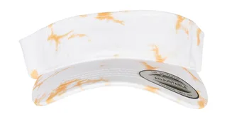 Flexfit Pet met batikprint en gebogen klep in Orange/White, voorkant