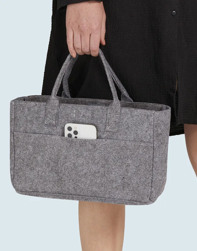 SG Accessories Vilten shopper met vak