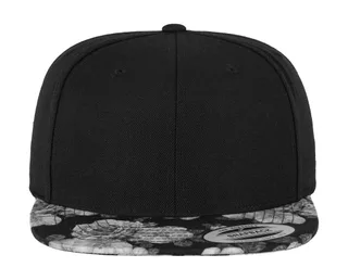 Flexfit Roses Snapback in Black/Grey, voorkant