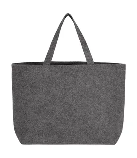 SG Accessories Large Felt Shopper in Grey Melange, voorkant