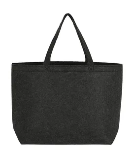 SG Accessories Large Felt Shopper in Charcoal Melange, voorkant