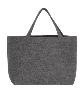 SG Accessories Small Felt Shopper in Grey Melange, voorkant